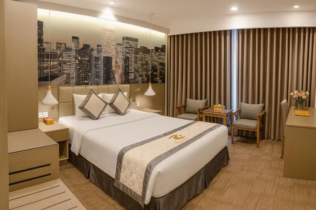 Phòng Deluxe Giường Đôi Nhìn Ra Thành Phố