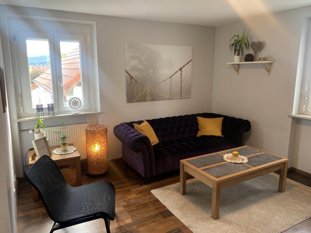 Posezení v ubytování Ferienwohnung, 2 Schlafzimmer