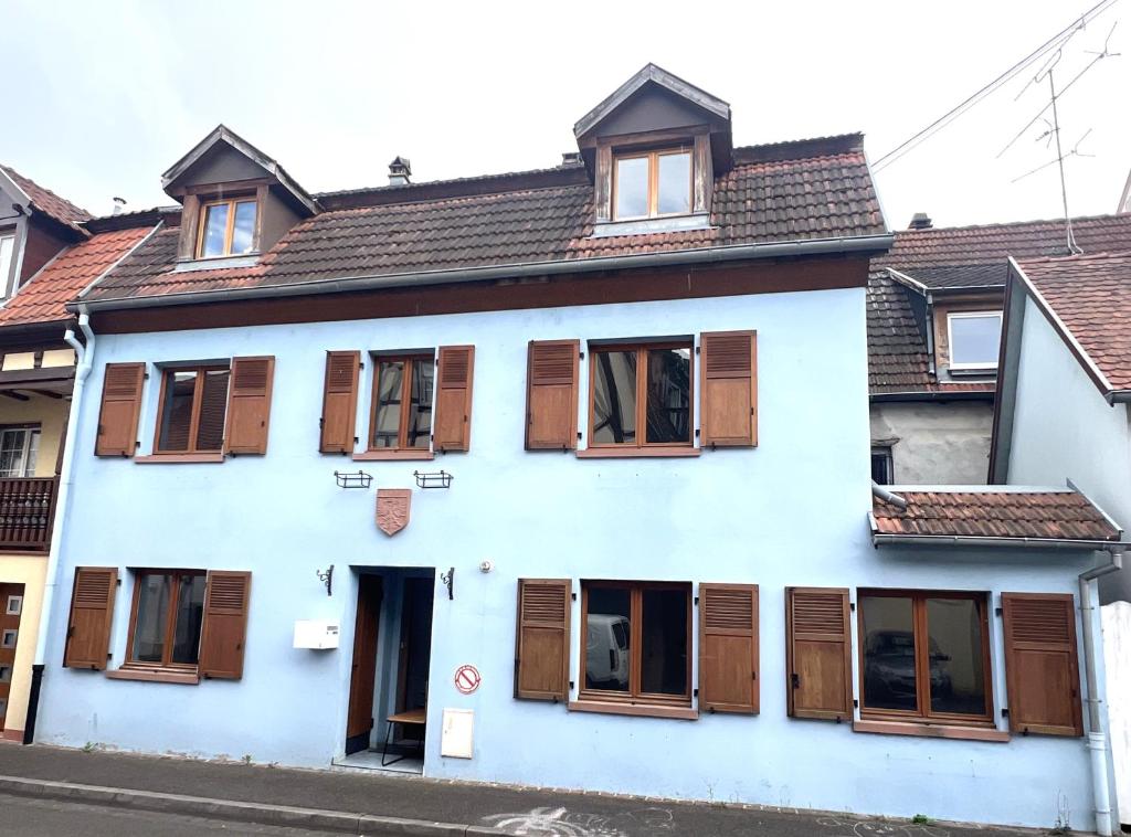 Bygningen som feriehuset ligger i