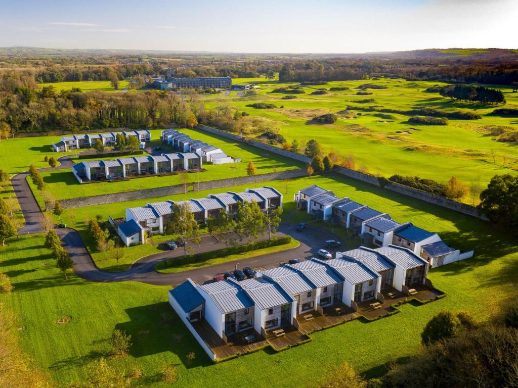 an aerial view of a group of buildings on a golf course at Holiday Home Castlemartyr Lodges - TR4 No 20 - 2 Bed by Interhome in Castlemartyr