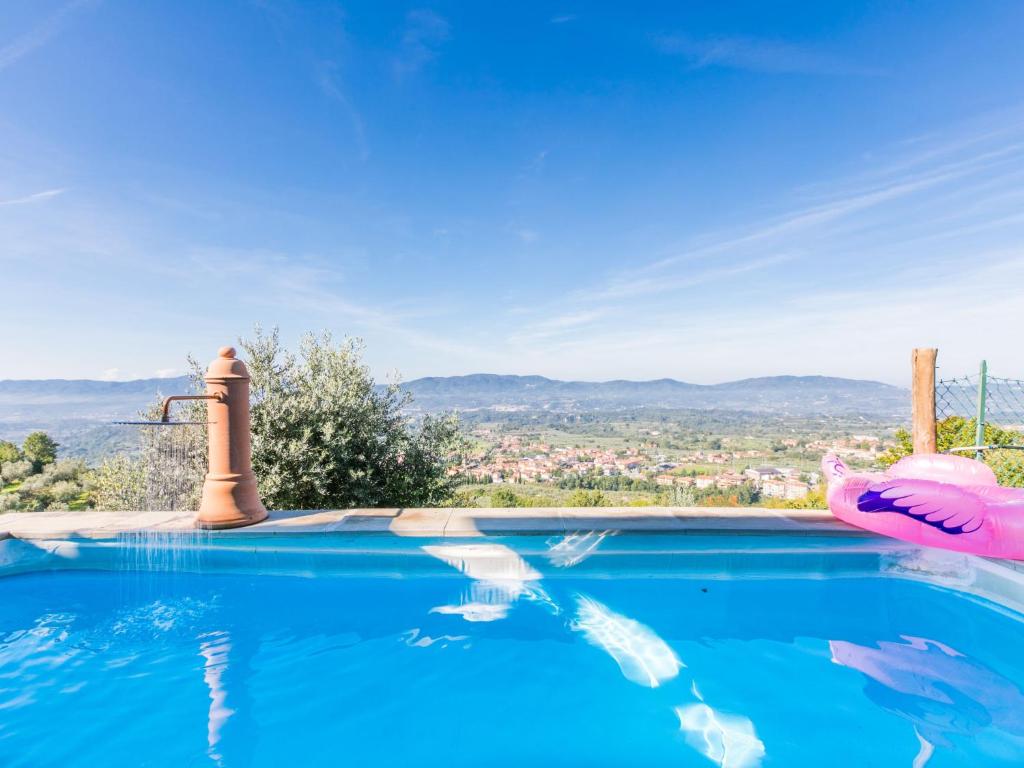 a swimming pool in a villa with a view at Holiday Home La Sosta di Fano by Interhome in Reggello