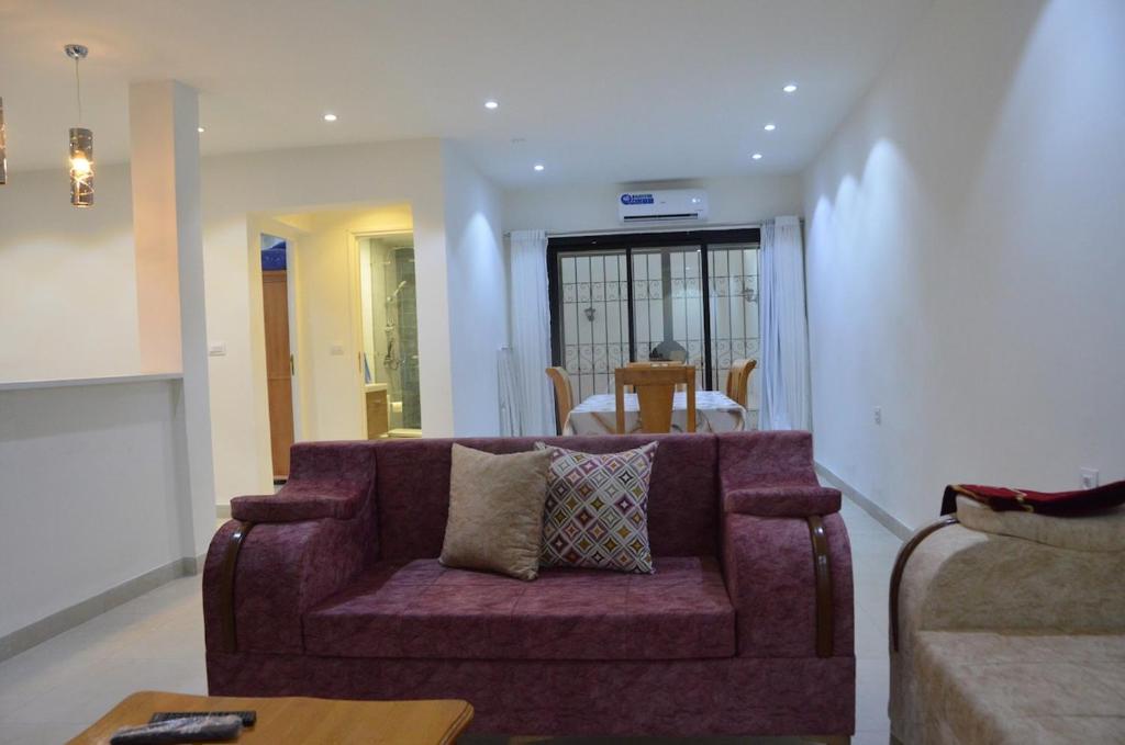 Χώρος καθιστικού στο Lella Baya Apartment