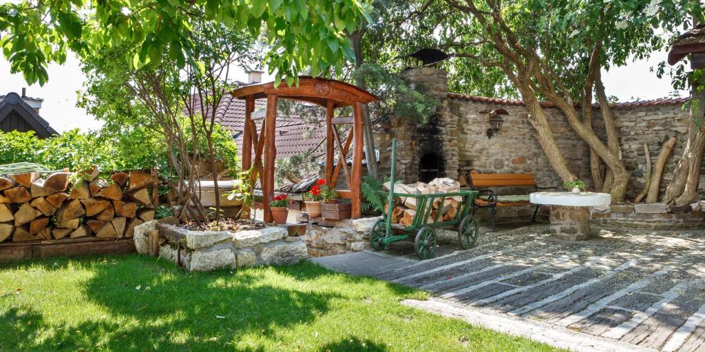 A garden outside Penzion Barborka