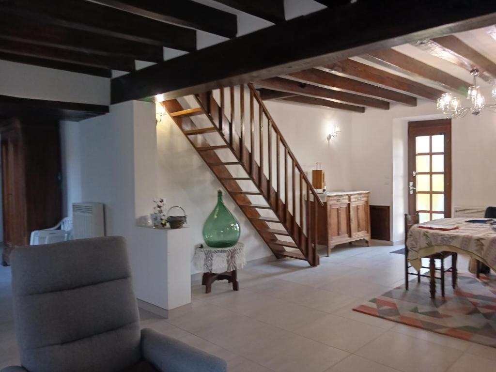 Posezení v ubytování Grande Maison à la Campagne