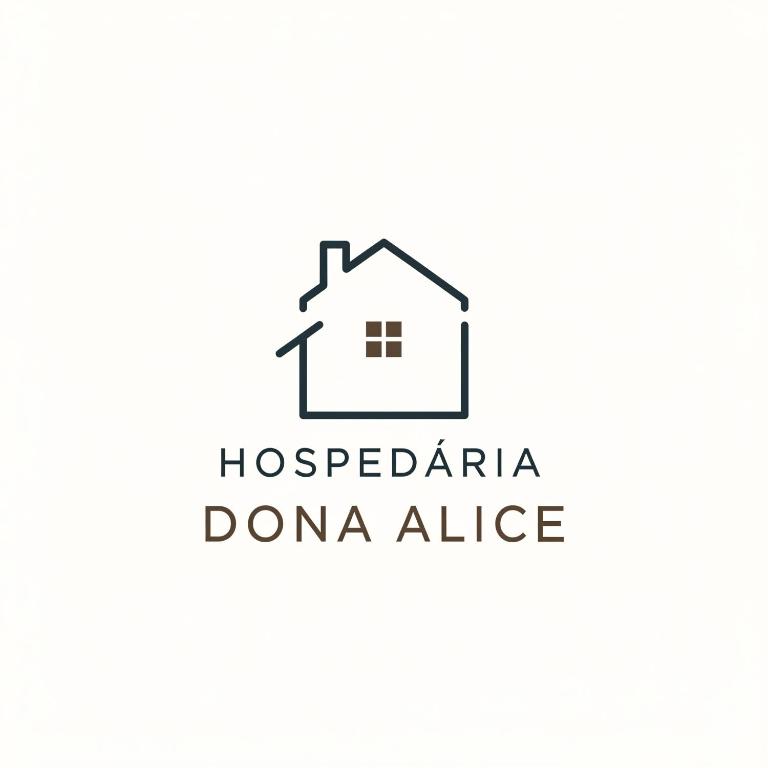 a house logo on a white background at Hospedaria Dona Alice in Lençóis