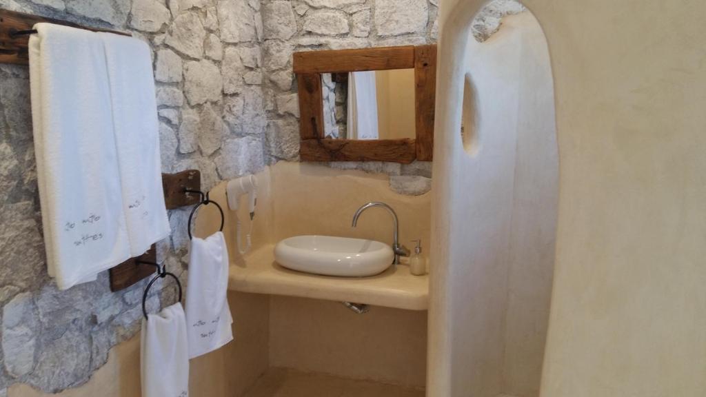 Koupelna v ubytování Milo Milo Suites