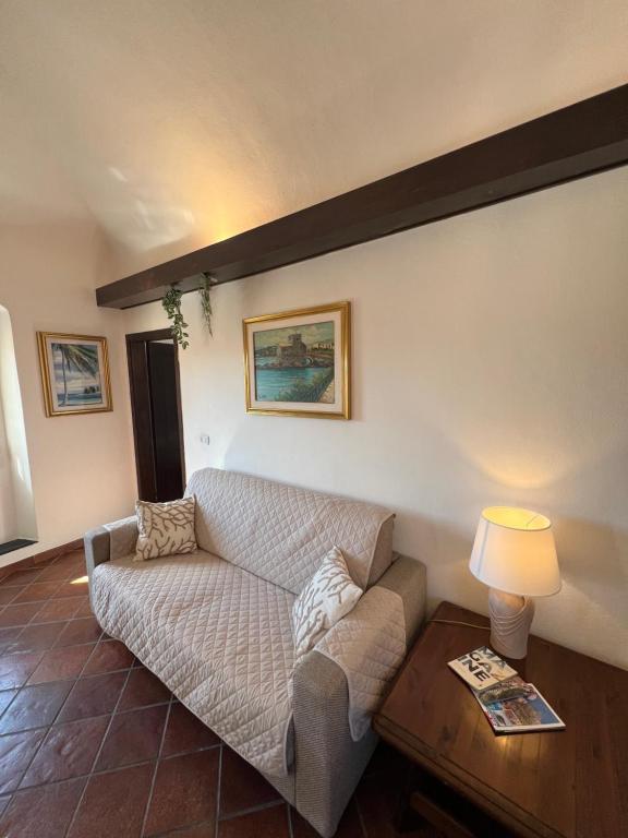 Χώρος καθιστικού στο Paradiso sul mare - Finale Ligure