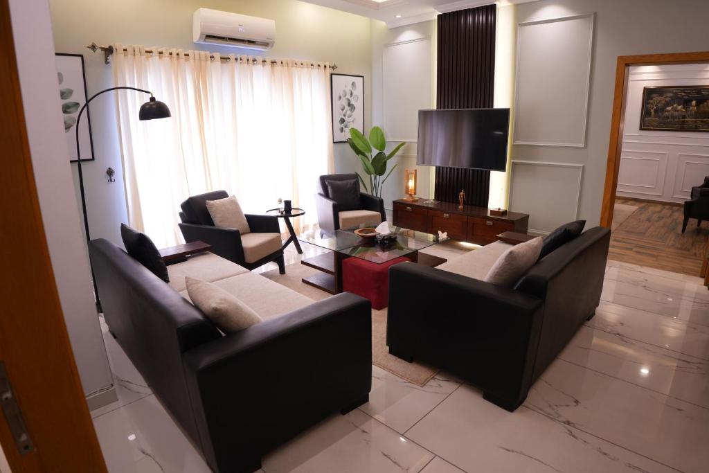 Posezení v ubytování Fior Residence 2BHK