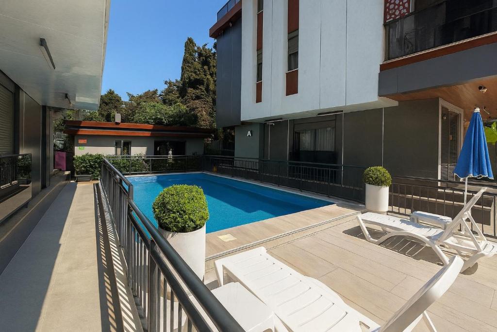 Πισίνα στο ή κοντά στο Diker Port Residence