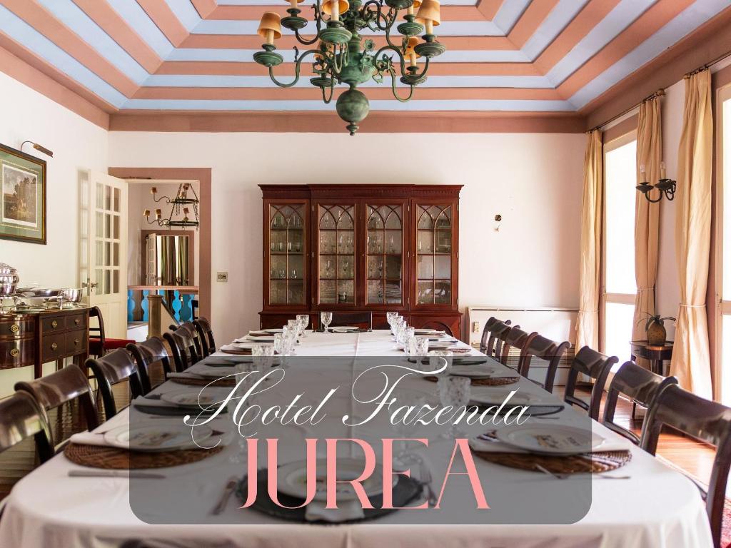 Restaurace v ubytování Hotel Fazenda Jurea Super conforto e HIstória - Local de gravação Novela Escrava Isaura