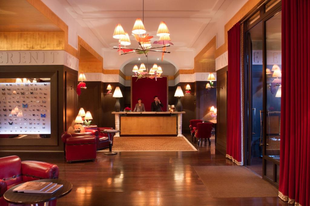 Area soggiorno di La Réserve Genève Hotel & Spa