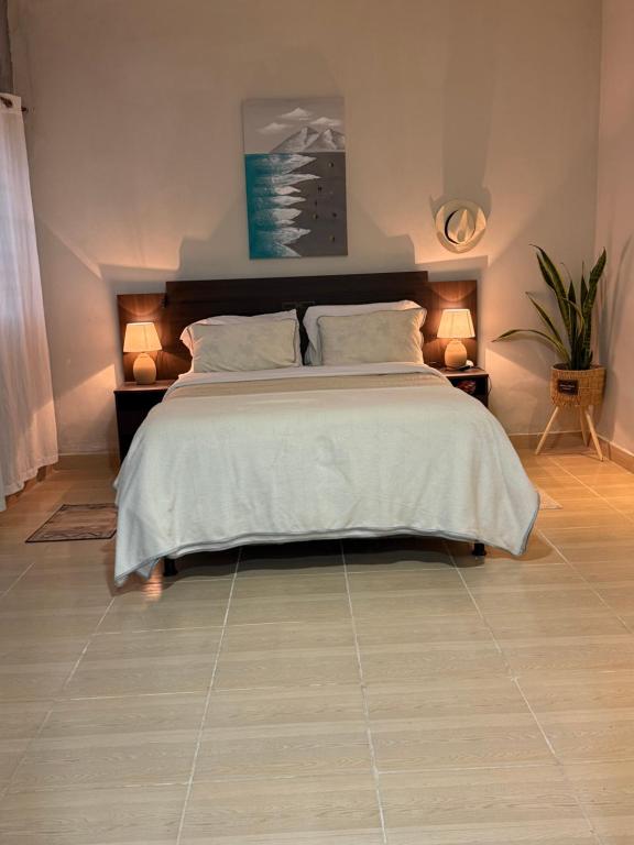 Ένα ή περισσότερα κρεβάτια σε δωμάτιο στο Casa Patio Andaluz