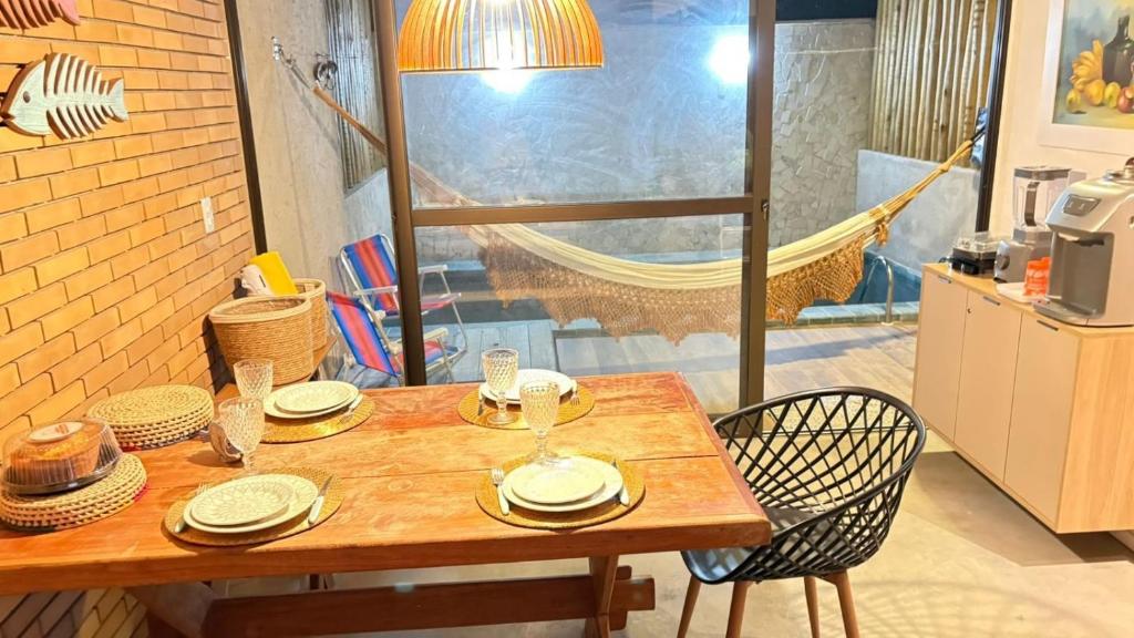 Posezení v ubytování Villa Cotinguiba Casa 06 Tatuamunha