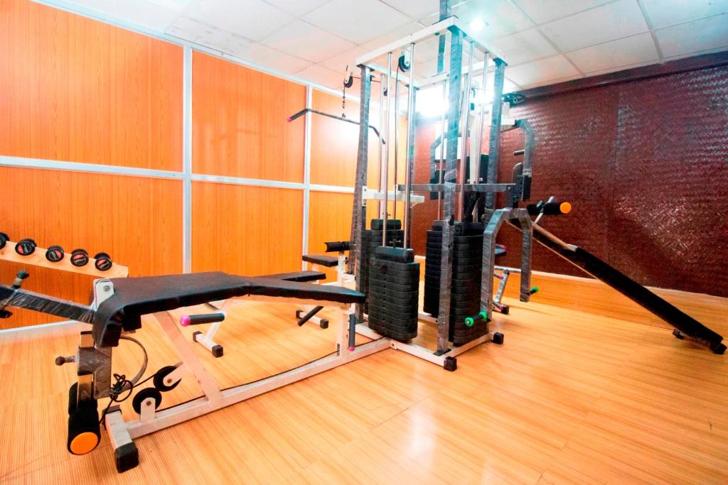 Fitness centrum a/nebo fitness zařízení v ubytování Lotus an Eco Resort Konark