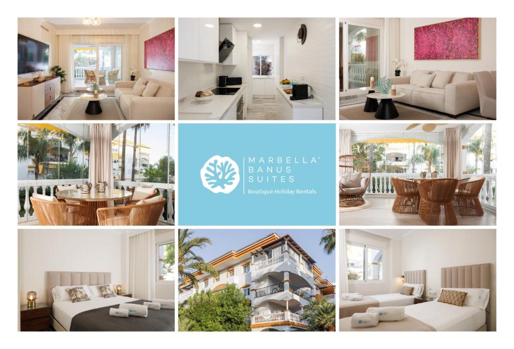 MARBELLA BANUS SUITES - Banús, Dama de Noche, Stylishly Redecorated - Brand New Furniture, 2BED-2BATH, Bright Glazed Terrace, 3 Pools, Beautiful Complex, Ideal for Families
