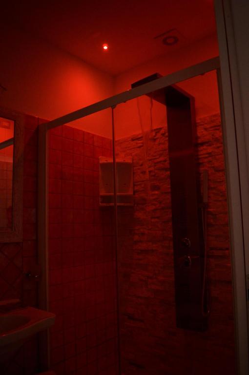 Koupelna v ubytování B&B Harmonia