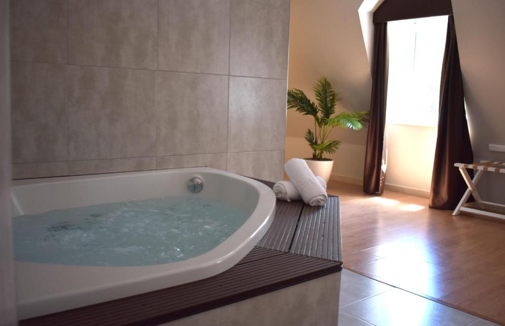 Douro Marina Hotel & SPA - Jacuzzi privado en la habitación en Resende