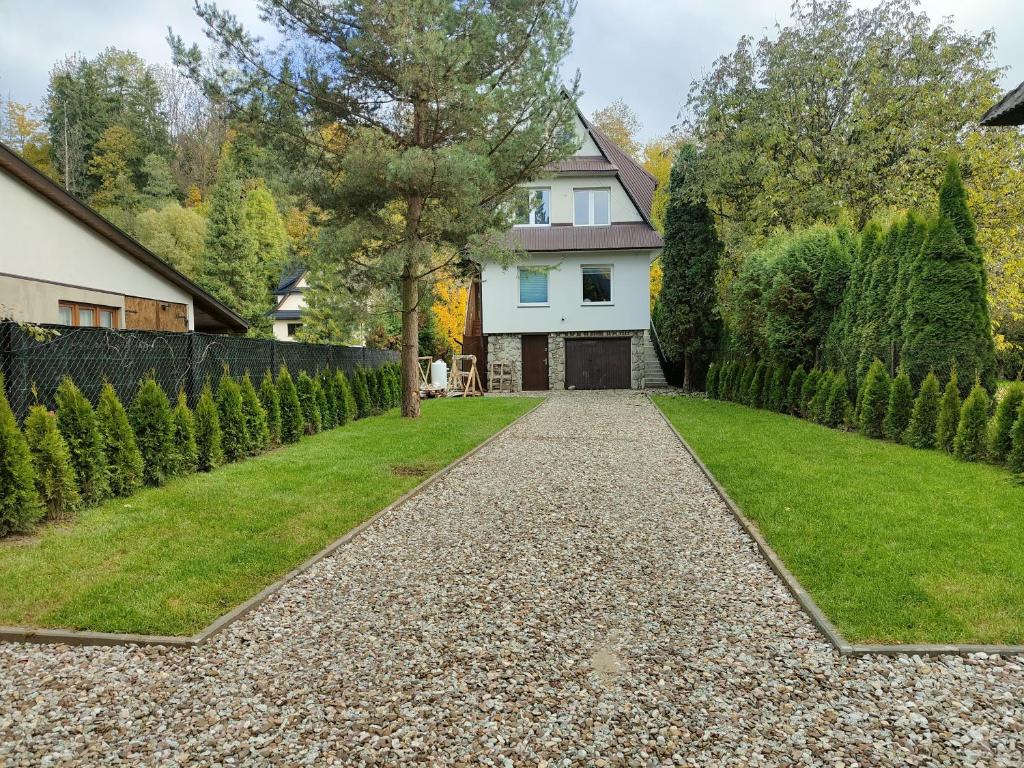 Zahrada ubytování Apartament Zacisze w Białym Dunajcu, Sauna, Kominek, Bezpłatny parking