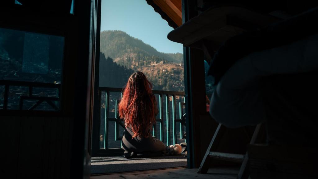 Nespecifikovaný výhled na hory nebo výhled na hory při pohledu z apartmánu