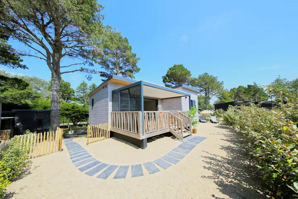 Bygningen som feriehuset ligger i