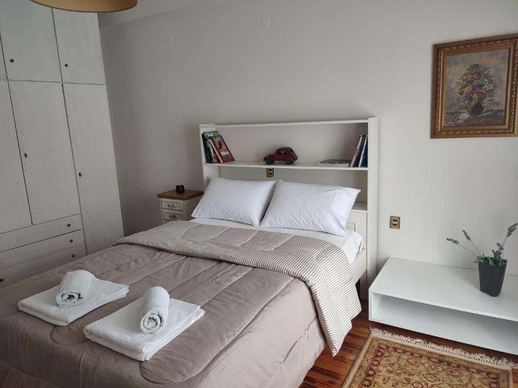 Postel nebo postele na pokoji v ubytování Mountain View Apartment