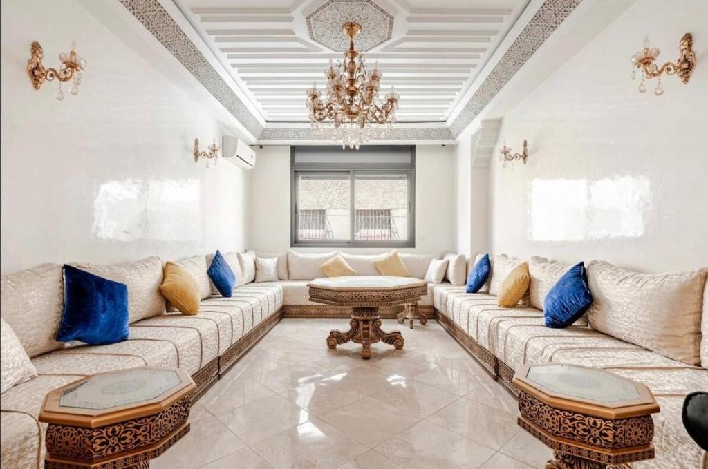 Χώρος καθιστικού στο luxury apartment in casablanca