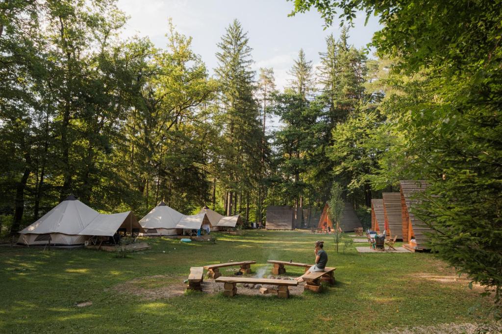 Zahrada ubytování Forest Camping Mozirje