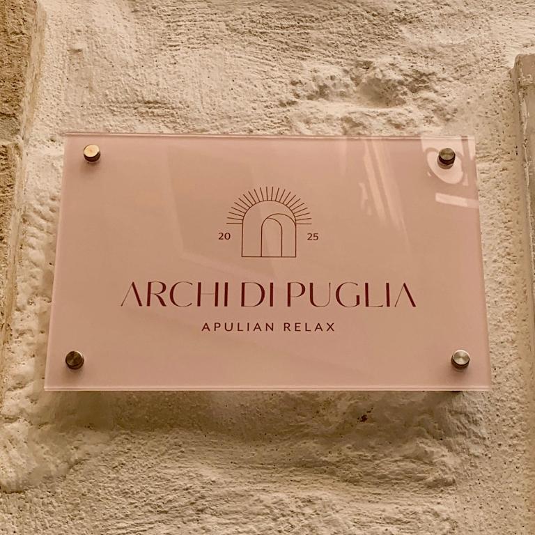 Certifikát, hodnocení, plakát nebo jiný dokument vystavený v ubytování Archi di Puglia