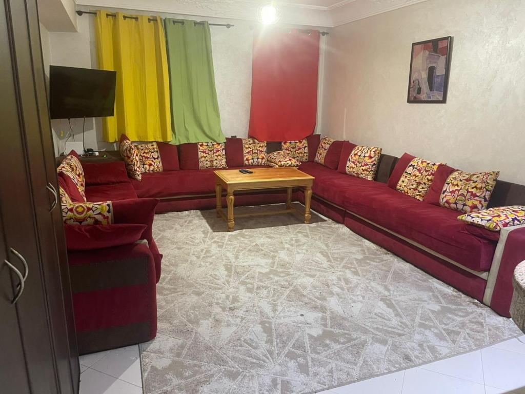 Χώρος καθιστικού στο Tanger Hana Appartments