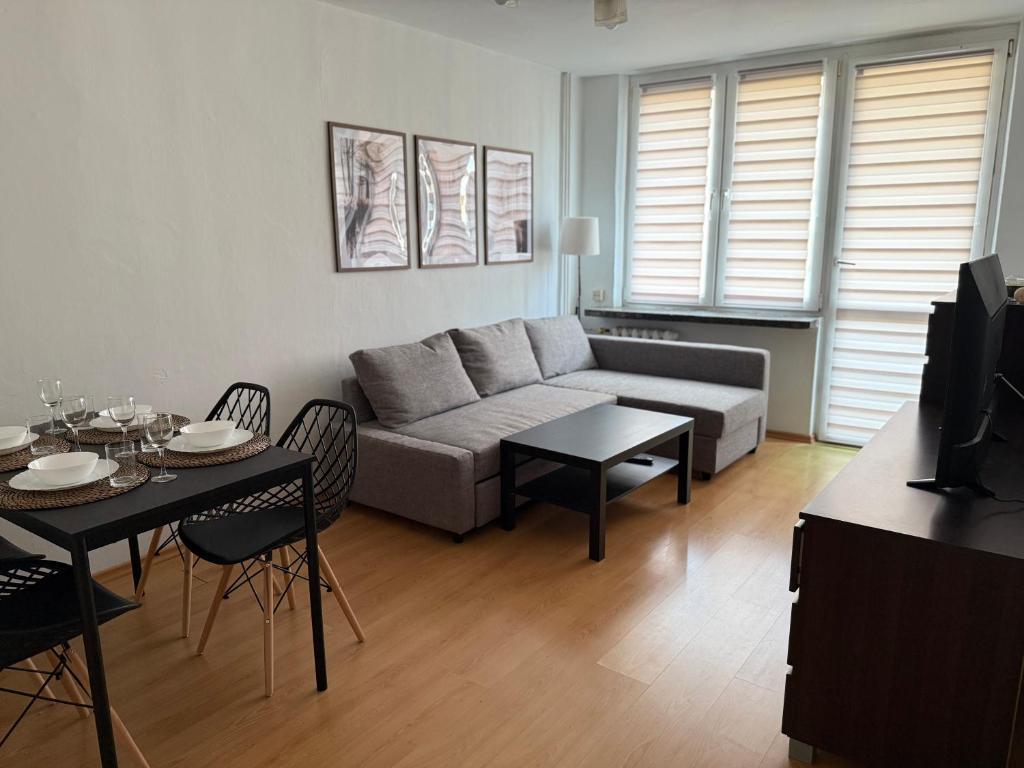 Posezení v ubytování Apartament Słoneczny