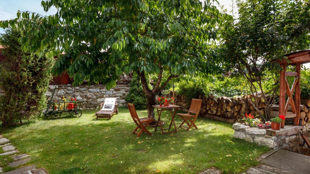 A garden outside Penzion Barborka