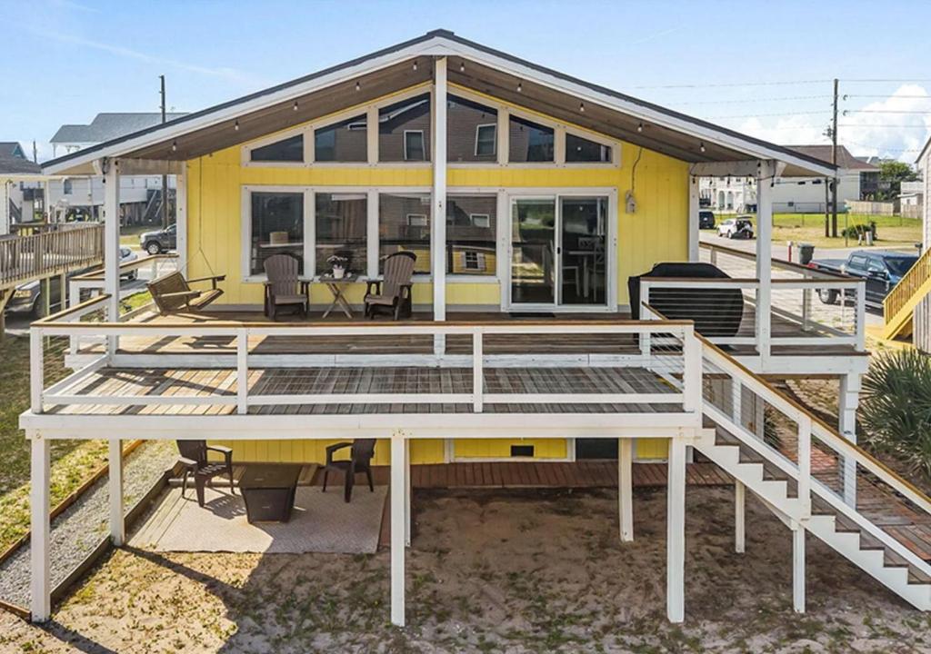 Bygningen som feriehuset ligger i