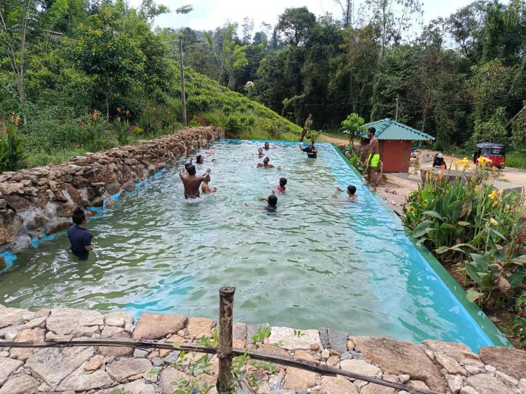 The swimming pool at or close to Cinnamon Leaf Leisure Resort Lake view Cabana