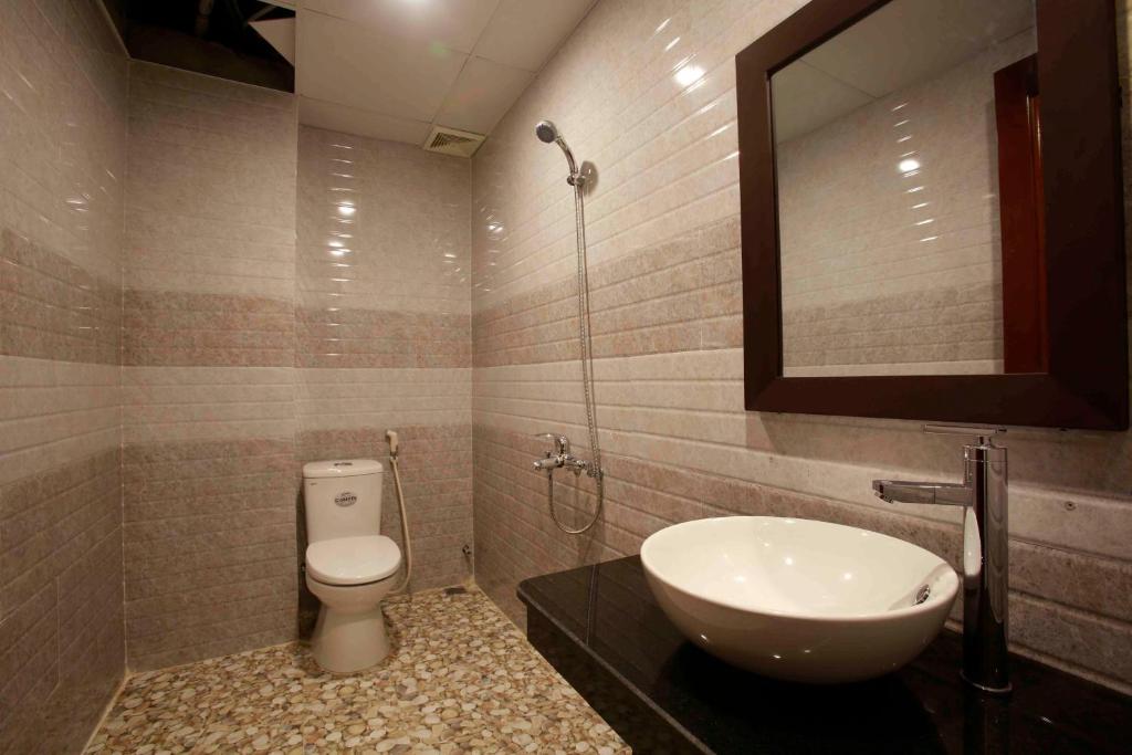 Koupelna v ubytování Basil Homestay