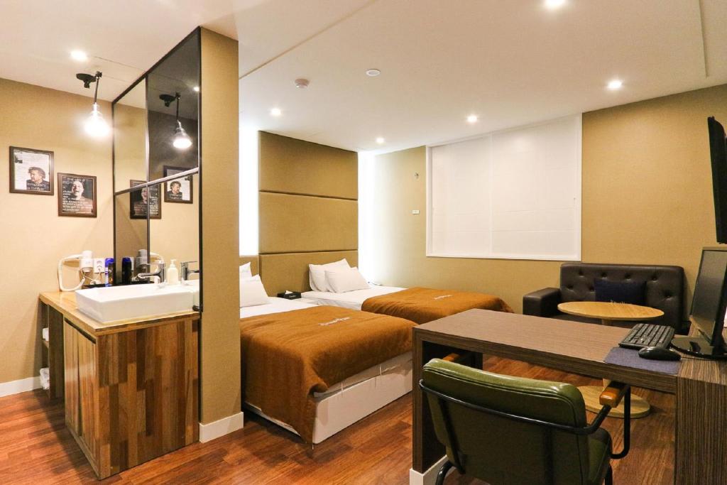 Posezení v ubytování Hotel Home