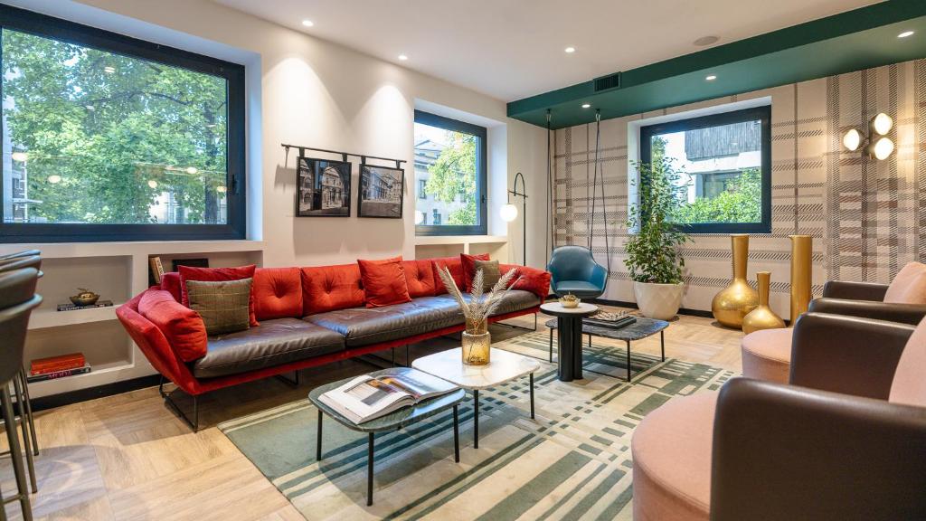 Χώρος καθιστικού στο Hotel Canada