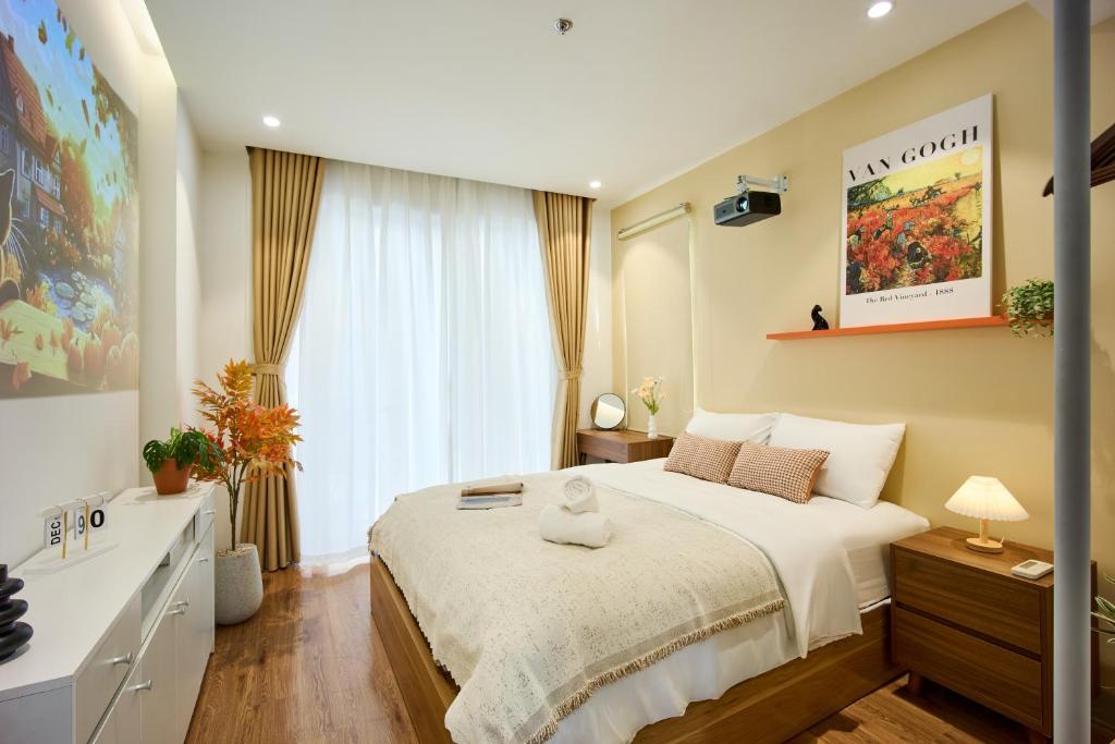 Ένα ή περισσότερα κρεβάτια σε δωμάτιο στο take me 3seasons