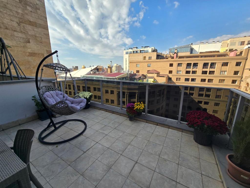 Balkón nebo terasa v ubytování Green Garden Apartments