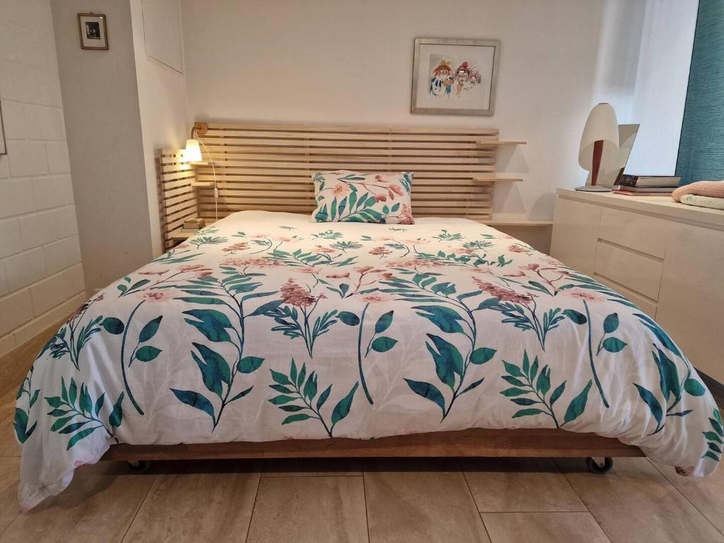 Ένα ή περισσότερα κρεβάτια σε δωμάτιο στο Studio Verde