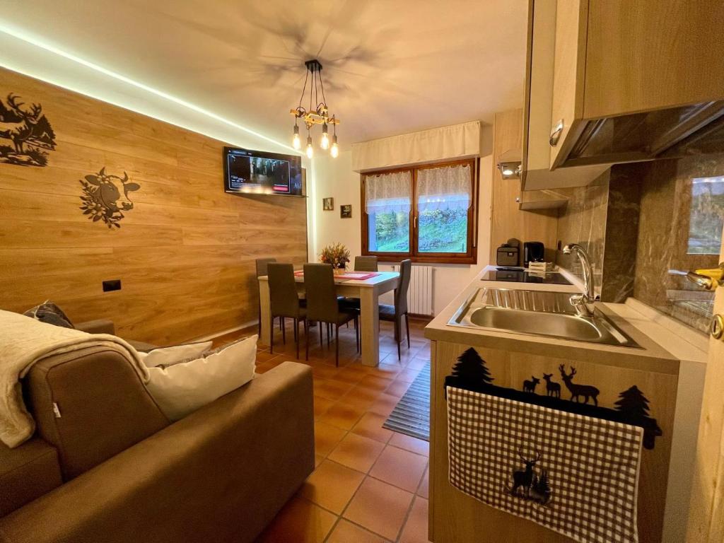 Kuchyň nebo kuchyňský kout v ubytování Casa Simona