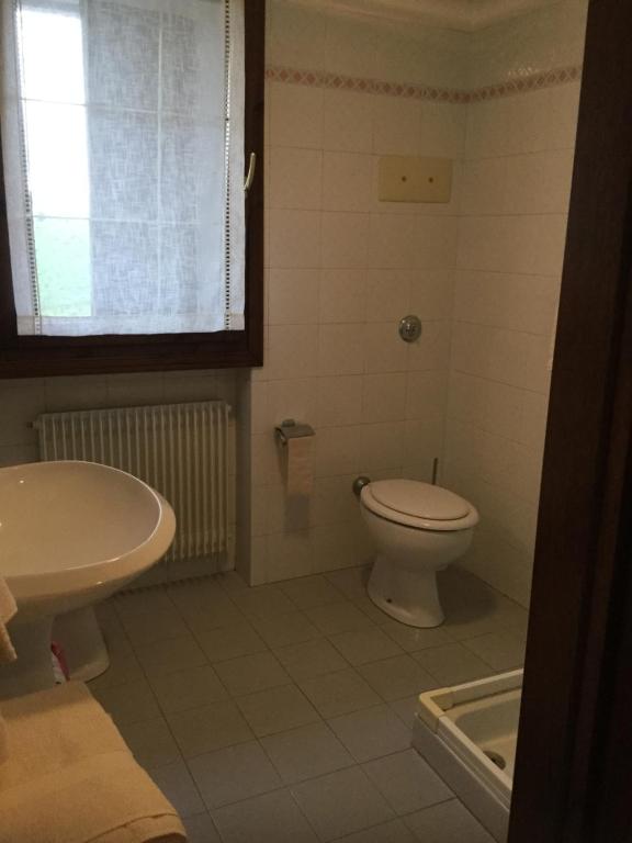 Koupelna v ubytování Albergo Ciori