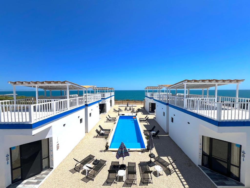 Swimmingpoolen hos eller tæt på Costinesti Greek Bungalows