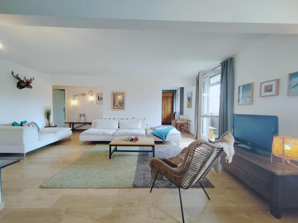 Posezení v ubytování Le Chanterelle - Spacieux & Cocooning