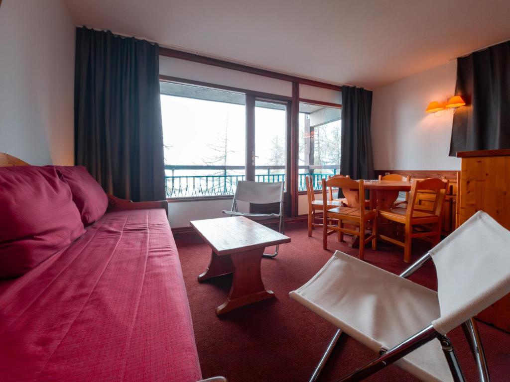 Χώρος καθιστικού στο Appartement 3 pièces 6 pers, Résidence calme proche télécabine, animaux admis, Arc 1800 - FR-1-411-34