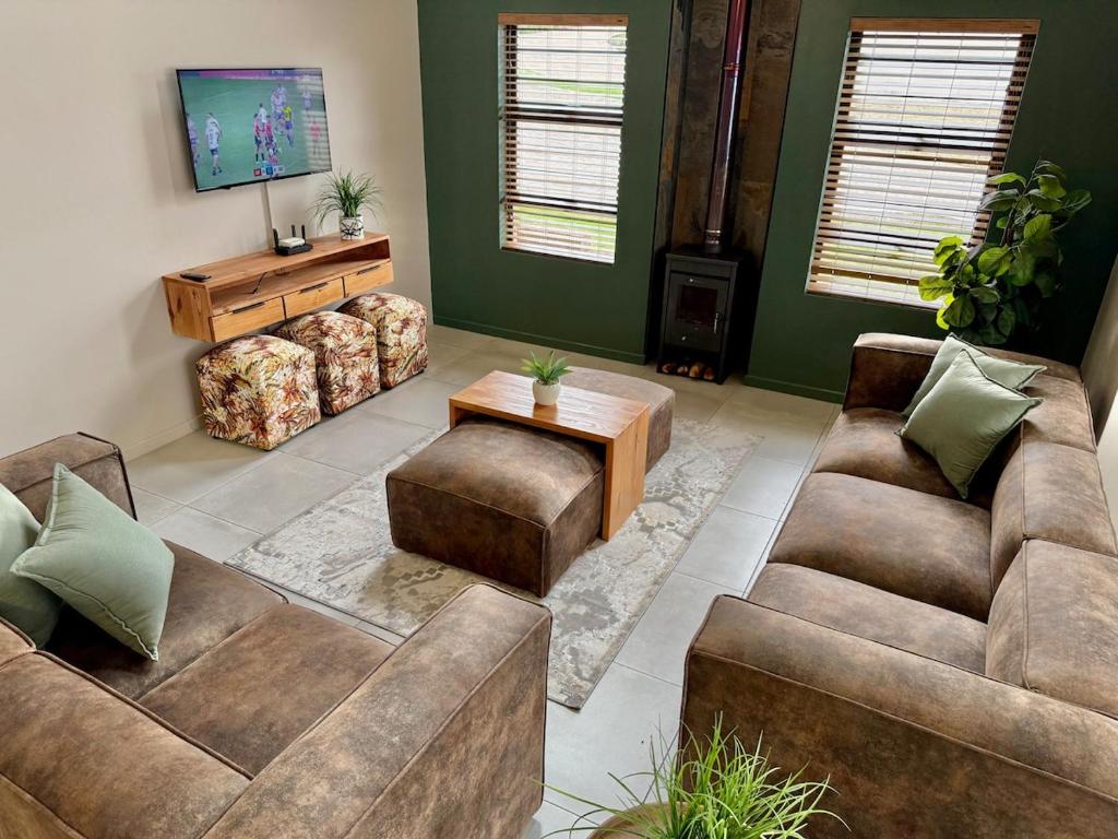 Posezení v ubytování Pure Clarens