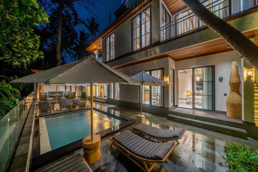 Bazén v ubytování Cascade 6 - Ubud Vibes - New 1BR Apartment with Nature View nebo v jeho okolí