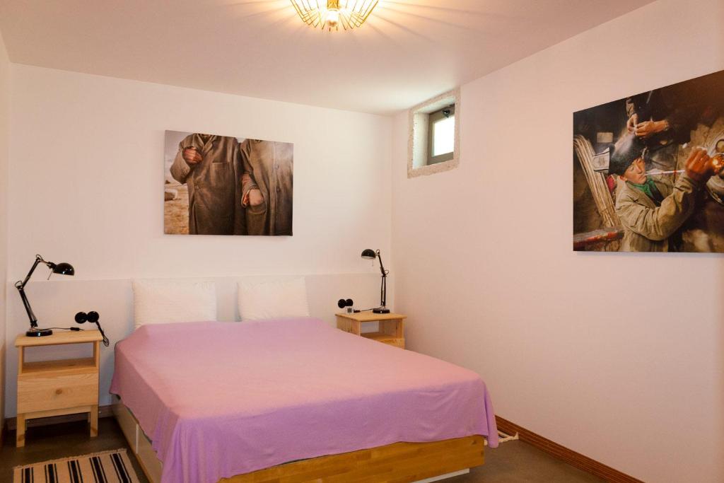Postel nebo postele na pokoji v ubytování 118 Alacati