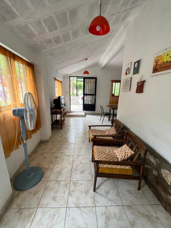 Et opholdsområde på Casa de verano Marcos Lopez