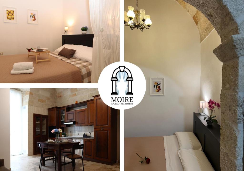 Η κουζίνα ή μικρή κουζίνα στο Moire Apulian Apartment