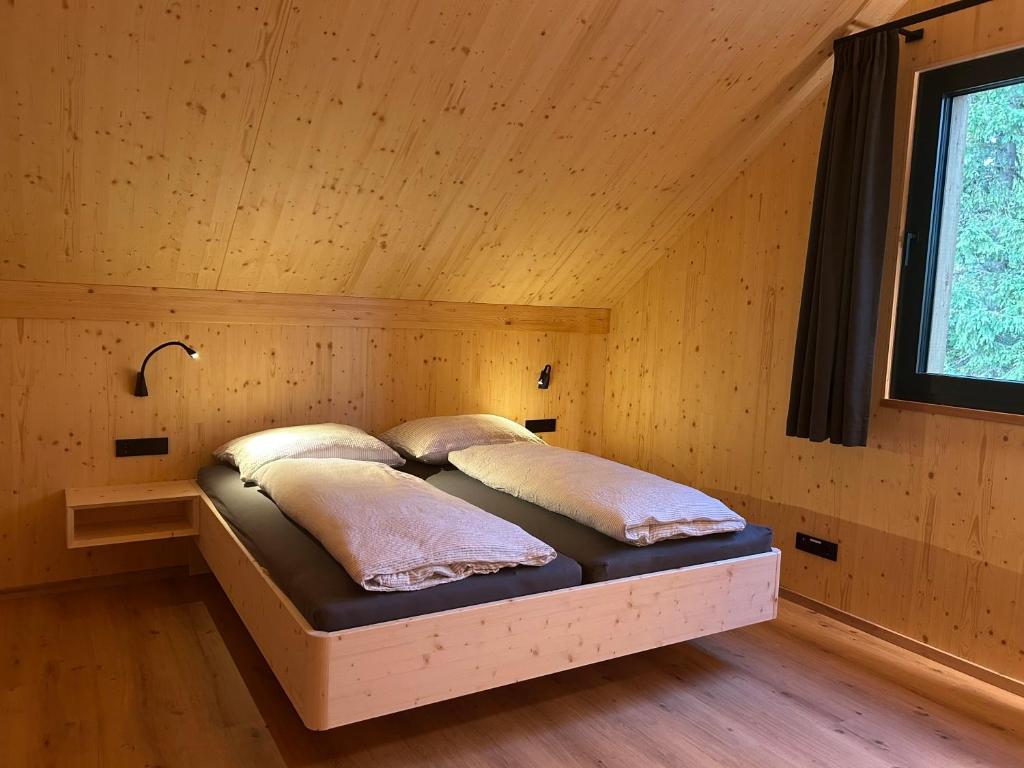 Ένα ή περισσότερα κρεβάτια σε δωμάτιο στο Ferienhaus Mayka